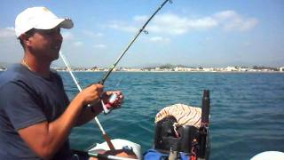 PESCA barca TONIDORADAS COSTA DE AZAHAR 25AGOSTO2011 [upl. by Zacarias]