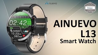 Smartwatch Ainuevo L13  Montre Connectée L13 Ainuevo  App M ACTIVE 2  IP68  Unboxing [upl. by Jollenta682]