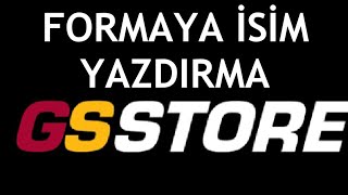 GS Store Formaya İsim Yazdırma Nasıl Yapılır [upl. by Marks]