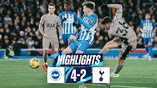 BRIGHTON 42 TOTTENHAM HOTSPUR  PREMIER LEAGUE HIGHLIGHTS [upl. by Yrelle]