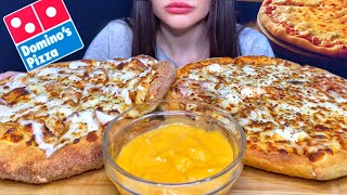 ASMR DOMINO’S CHEESE BURST PIZZA MUKBANG No Talking EATING SOUNDS [upl. by Gnohc527]