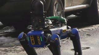 NYPD uses robot dog during police operation [upl. by Nereen529]