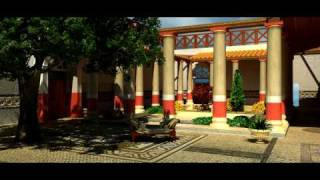 Virtual Roman House Domitia Restitution 3D [upl. by Cosenza640]