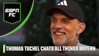 Thomas Tuchel FULL INTERVIEW Working with Kane Bundesliga title race Sane UCL amp more  ESPN FC [upl. by Ocer734]