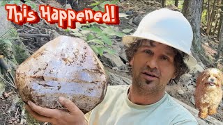 Finding Black Herkimer Diamond Crystal Treasure in New York  Quartz Gemstone Mining [upl. by Ahar]