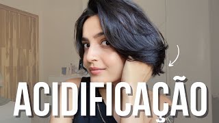 Acidificação em cabelo CURTOS FUNCIONA  o que é e como fazer [upl. by Ybbed299]