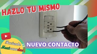 🔌⚡Cómo instalar un contacto nuevo a partir de otro ya existente⚡🔌 [upl. by Kester114]