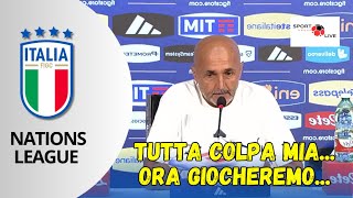 ITALIA L SPALLETTI in conferenza stampa quottutta colpa mia ora giocheremoquot NATIONS LEAGUE [upl. by Bridie735]