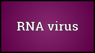 RNA virus Meaning [upl. by Amrita]