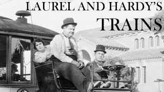 The Trains in Laurel and Hardys Films 19211950 [upl. by Otreblig]