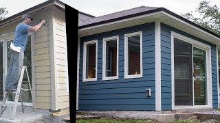 HardiePlank Siding Installing Fiber Cement Planks on Exterior Walls Vid 10 [upl. by Helsa]