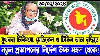 সুখবর বেতন বৃদ্ধির সাথে টিকিৎসা মেডিকেল ও টিফিন ভাতা বৃদ্ধির প্রস্তাব 9thpayscale2024 বেতন [upl. by Gascony735]