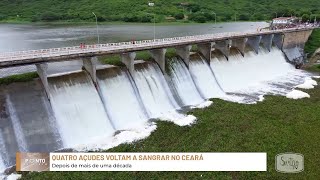 Confira situação atualizada da sangria da Barragem Fogareiro e Pedras Brancas [upl. by Sueahccaz]