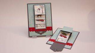 DIY  WasserfallKarte White Christmas  Stampin Up [upl. by Artap]