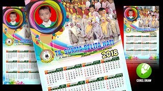 Desain Kalender 2018 Taman Kanak Kanak [upl. by Reh]