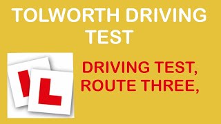 Tolworth driving test route  route 3  Real driving test route tolworth test centre [upl. by Seldun]