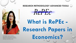 What is RePEc Research Papers in Economics economicsElsevierspringerdatabase [upl. by Wampler504]