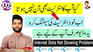 Telenor Sim Data Not Working  Create Telenor Internet Settings  Fast 3G 4G 5G APN Settings Create [upl. by Michella]