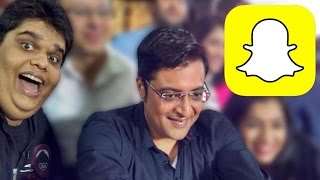 Arnab Goswami Explains SNAPCHAT In The Most Hilarious Way [upl. by Sankaran14]