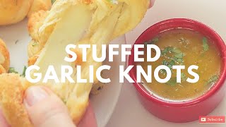 Stuffed Garlic Knots Recipe  Crunchy Creamy Sweet [upl. by Koeppel118]