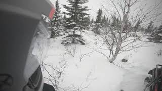 SkiDoo Expedition SWT Snowflap Tip when riding off trail [upl. by Hanford314]