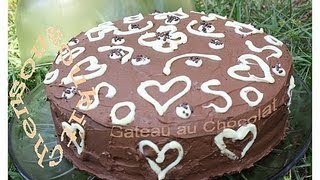 Gateau d’anniversaire chocolat et babeurre  Chocolate cake with buttermilkSousoukitchen [upl. by Wadell]