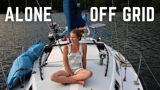 Alone Off Grid  Daily Routines of Boat Life [upl. by Aikel]