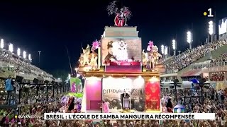 Brésil  lécole des samba Mangueira récompensée [upl. by Rivkah352]