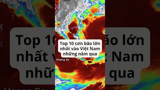 Top 10 cơn bão đáng sợ nhất vào Việt Nam những năm qua [upl. by Atiras]