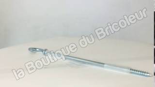 Crochet pour suspension de luminaire Batibox beton longueur 135 mm ref 89585 [upl. by Hoi247]