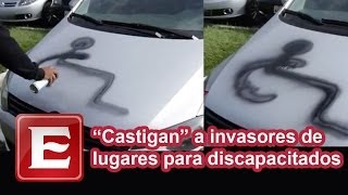 quotCastiganquot a invasores de lugares para discapacitados [upl. by Anerat]