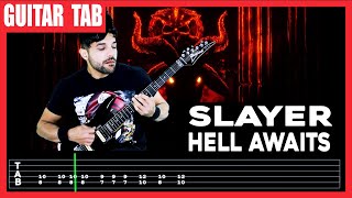 【SLAYER】 Hell Awaits  cover Dotti Brothers  LESSON  GUITAR TAB [upl. by Etteniuqna]