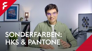 Arbeiten mit HKS amp Pantonefarben Basiswissen  Tutorial  FLYERALARM [upl. by Tezil461]