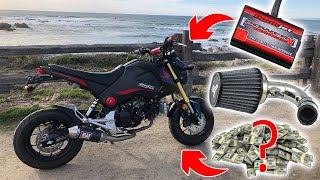 Grom Mods  Chimera Intake  Power Commander V  Worth it [upl. by Ylil857]