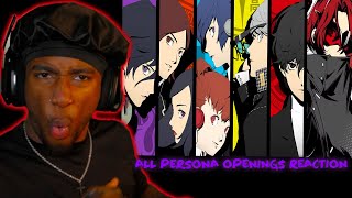 ALL PERSONA OPENINGS REACTION  REVELATIONSPERSONA 1996  PERSONA 5 THE PHANTOM X 2024 [upl. by Atin513]