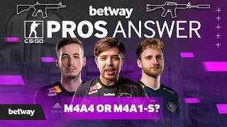 CSGO Pros Answer M4A4 or M4A1S [upl. by Eli]