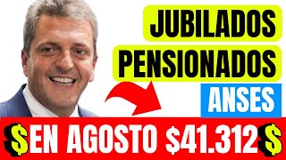 💲41312 EXTRAS ✅AGOSTO para JUBILADOS Y PENSIONADOS  NUEVOS COBROS ANSES  Noticas de Hoy👈 [upl. by Airdna275]