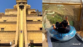 Atlantis Aquaventure  Water Slides amp River Rapids POV  Water Park [upl. by Gillette]