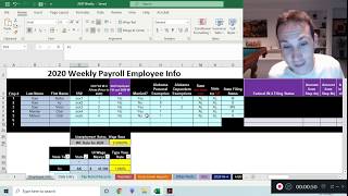 Alabama State Tax Withholding in Excel Payroll 2020 [upl. by Narrad]