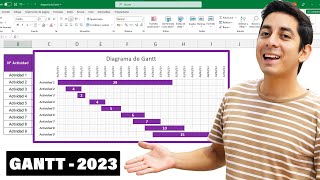 📊 Como hacer un DIAGRAMA de GANTT en Excel Super Fácil 2023 [upl. by Anoi772]