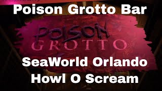 Poison Grotto Bar  SeaWorld Orlando Howl O Scream 2021  Inaugural Fear  WeFlip Aerialists on Net [upl. by Mclaurin]