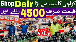 DSLR Camera Price in Pakistan  Saddar Camera Market  Cheap Price Canon Camera  Used DSLR Price [upl. by Ettenuahs]