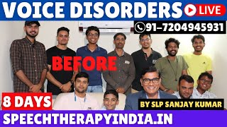 Live Pre Voice Therapy  Dysphonia  Vocal Cord  Phonatory Gap  Hoarse Voice  Puberphonia [upl. by Sathrum239]