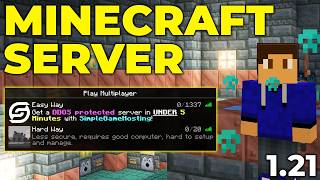 How To Make a Minecraft Server 121 [upl. by Remle]