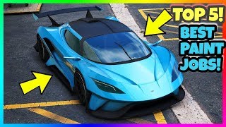 TOP 5 AWESOME PAINT JOBS FOR THE NEW OVERFLOD TYRANT   GTA 5 ONLINE [upl. by Nerej]