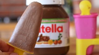 Domowy przepis na lody z nutelli lody czekoladowe na patyku Nutella popsicle [upl. by Donaldson]