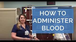 HOW TO ADMINISTER A BLOOD TRANSFUSION LIVE DEMO  Giving Blood as a Nurse [upl. by Ledua]