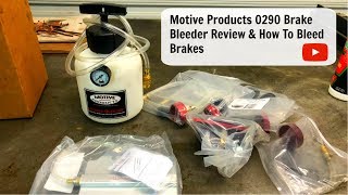 How to Bleed Brakes with a Motive Products Brake Bleeder Review [upl. by Schear158]