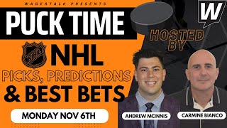 NHL Predictions Picks amp Odds  Bruins vs Stars  Oilers vs Canucks  PuckTime Nov 6 [upl. by Wini]