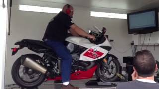 2013 BMW K1300S Dyno Test [upl. by Aryahay386]